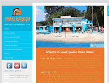 Tablet Screenshot of coralgardenbeach.com